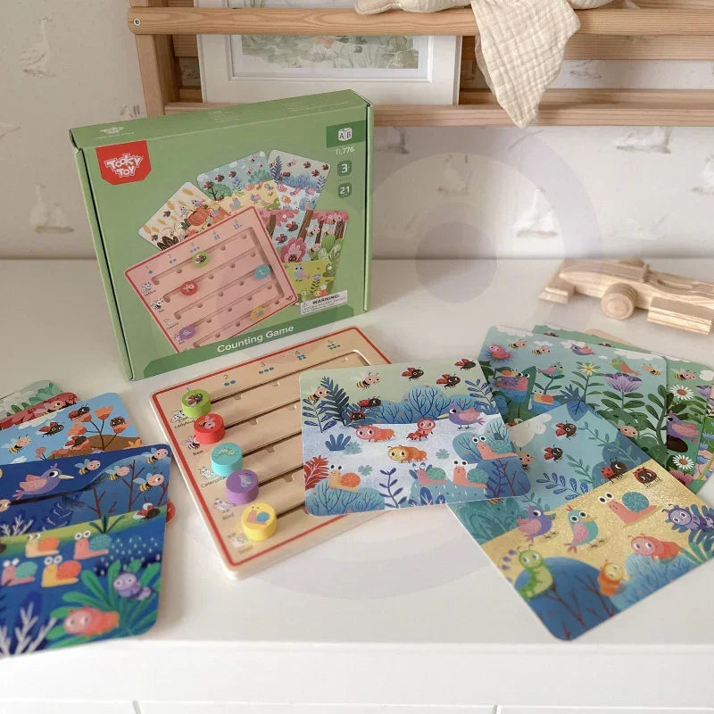 TOOKY TOY gra Nauka Liczenia Zwierzątka, rozwój koncentracji i precyzji - zabawki-dla-dziewczynki