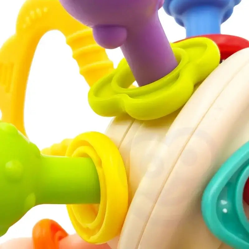 Kolorowa zabawka edukacyjna dla dzieci z plastikowymi elementami - zabawki-dla-dziewczynki