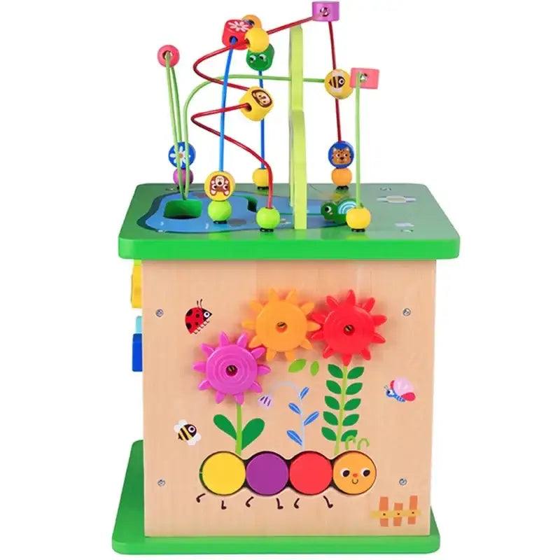 TOOKY TOY Kostka Edukacyjna Sorter Labirynt Przeplatanka Zwierzątka - zabawki-dla-dziewczynki