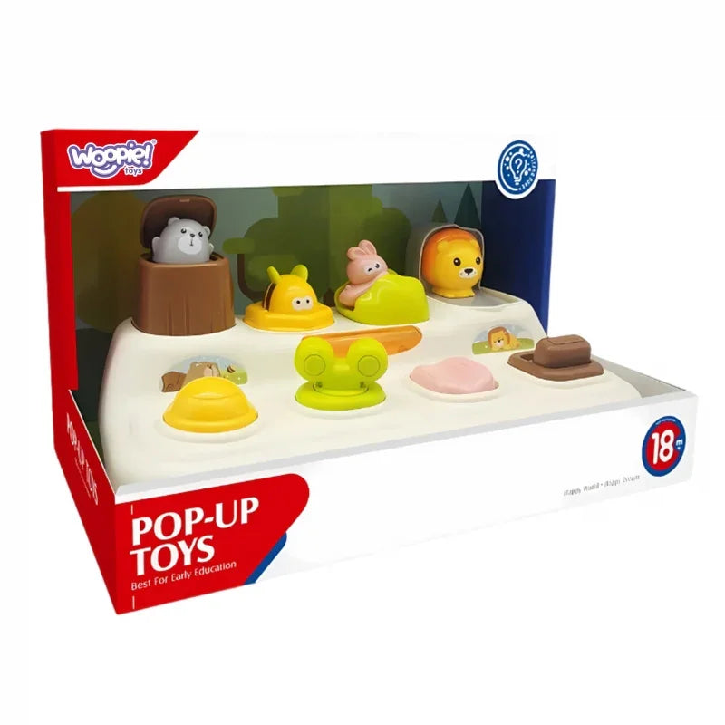 WOOPIE BABY Zabawka Edukacyjna Wyskakujące Zwierzątka ZOO Pop Up - zabawki-dla-dziewczynki