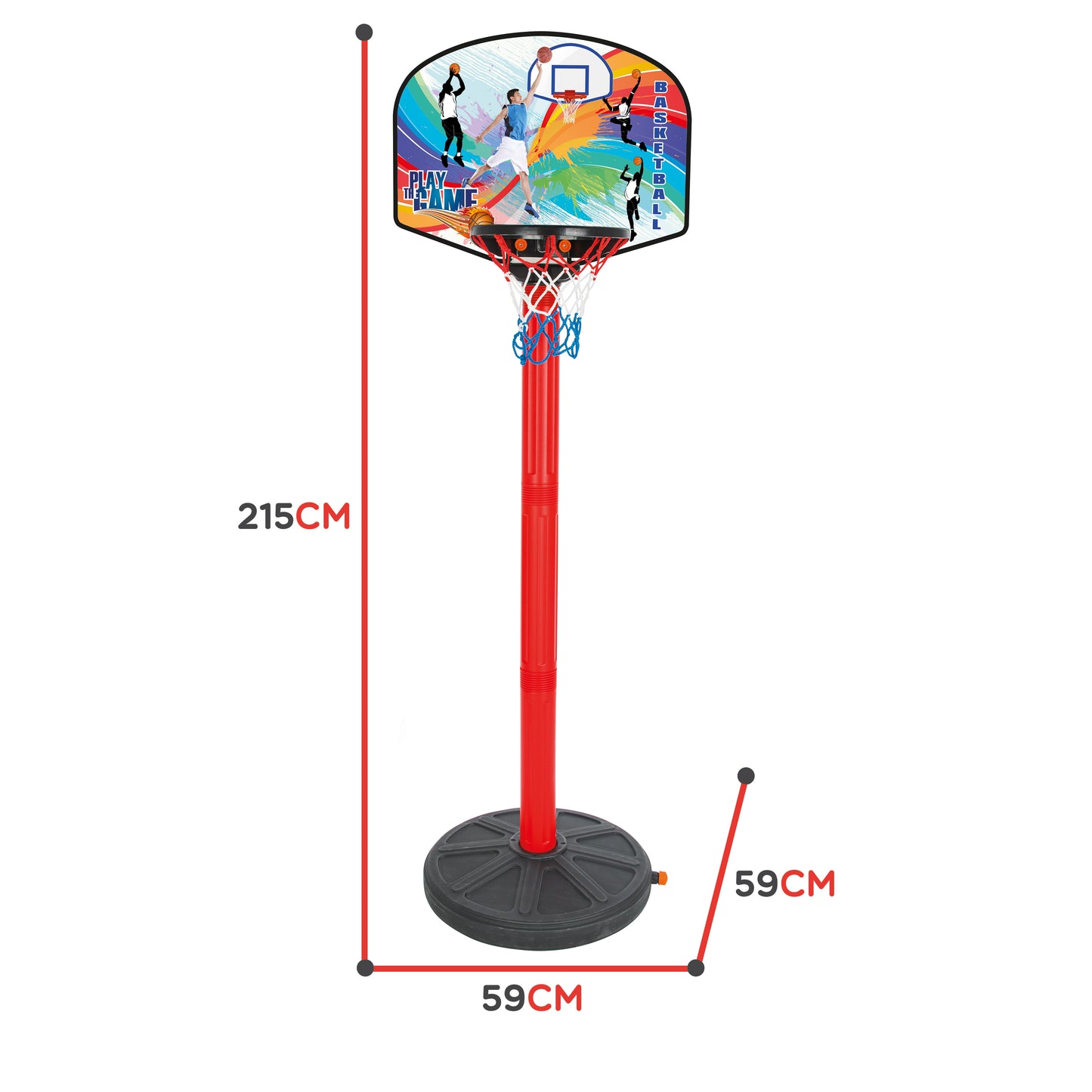 7-WOOPIE Zestaw Koszykówka 215 cm + Piłka-7