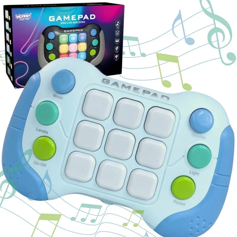 WOOPIE Elektroniczna Gra Zręcznościowa Pop-It Fidget Toy Gamepad Niebieski - zabawki-dla-dziewczynki