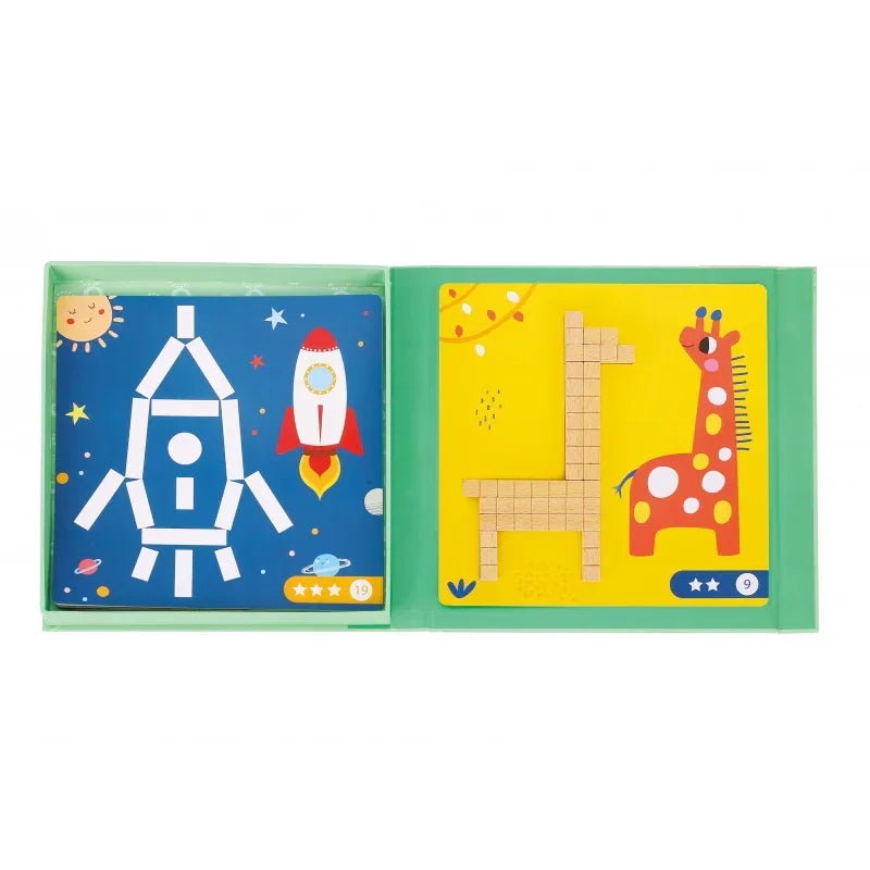 Magnetyczne klocki TOOKY TOY zabawka edukacyjna - zabawki-dla-dziewczynki