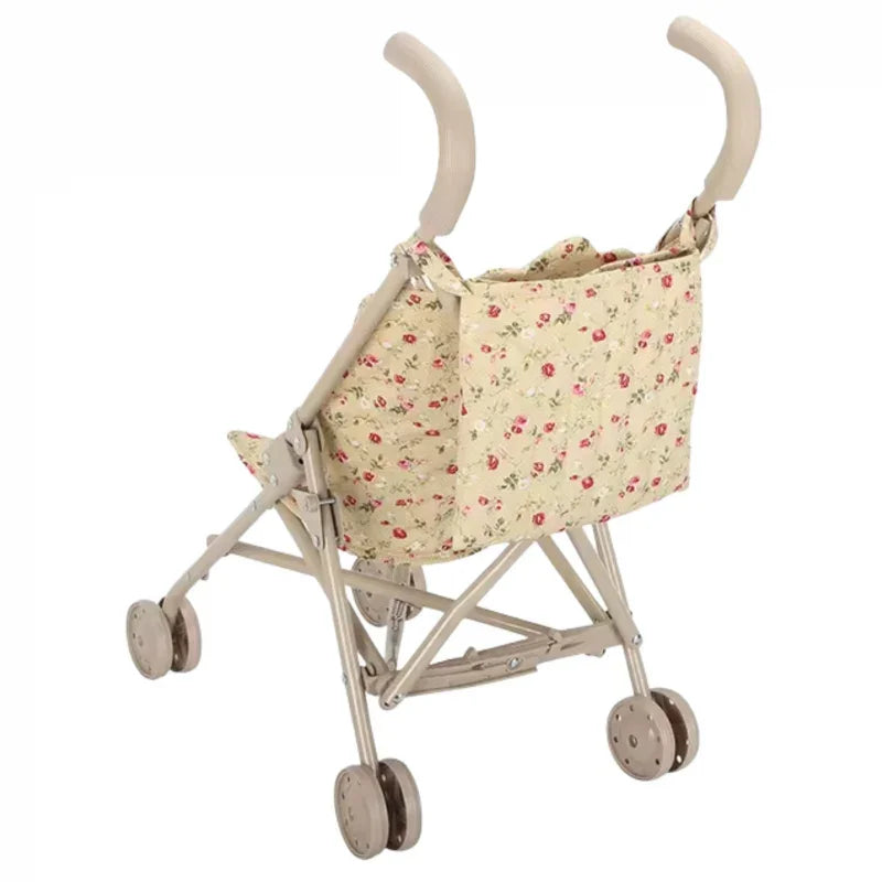 WOOPIE ROYAL Wózek Spacerówka Dla Lalek w Kwiatki - zabawki-dla-dziewczynki
