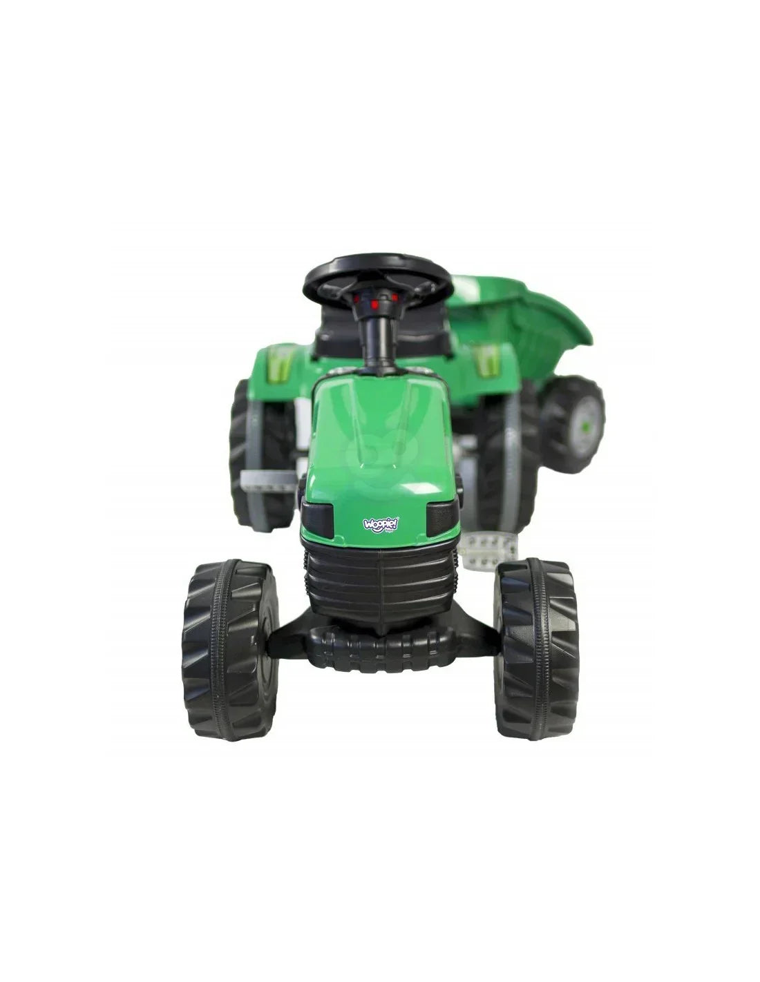 Traktor na pedały WOOPIE z odczepianą przyczepką - zabawki-dla-dziewczynki
