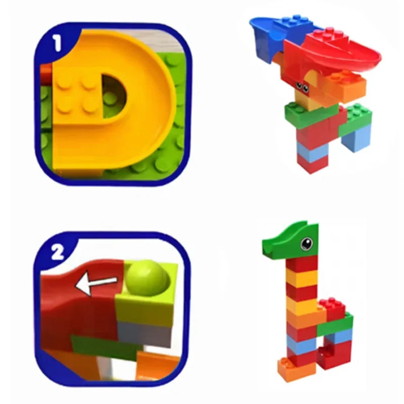 WOOPIE Tor Kulkowy Kulodrom Zjeżdżalnia dla Kulek Konstrukcja 340 el. - zabawki-dla-dziewczynki