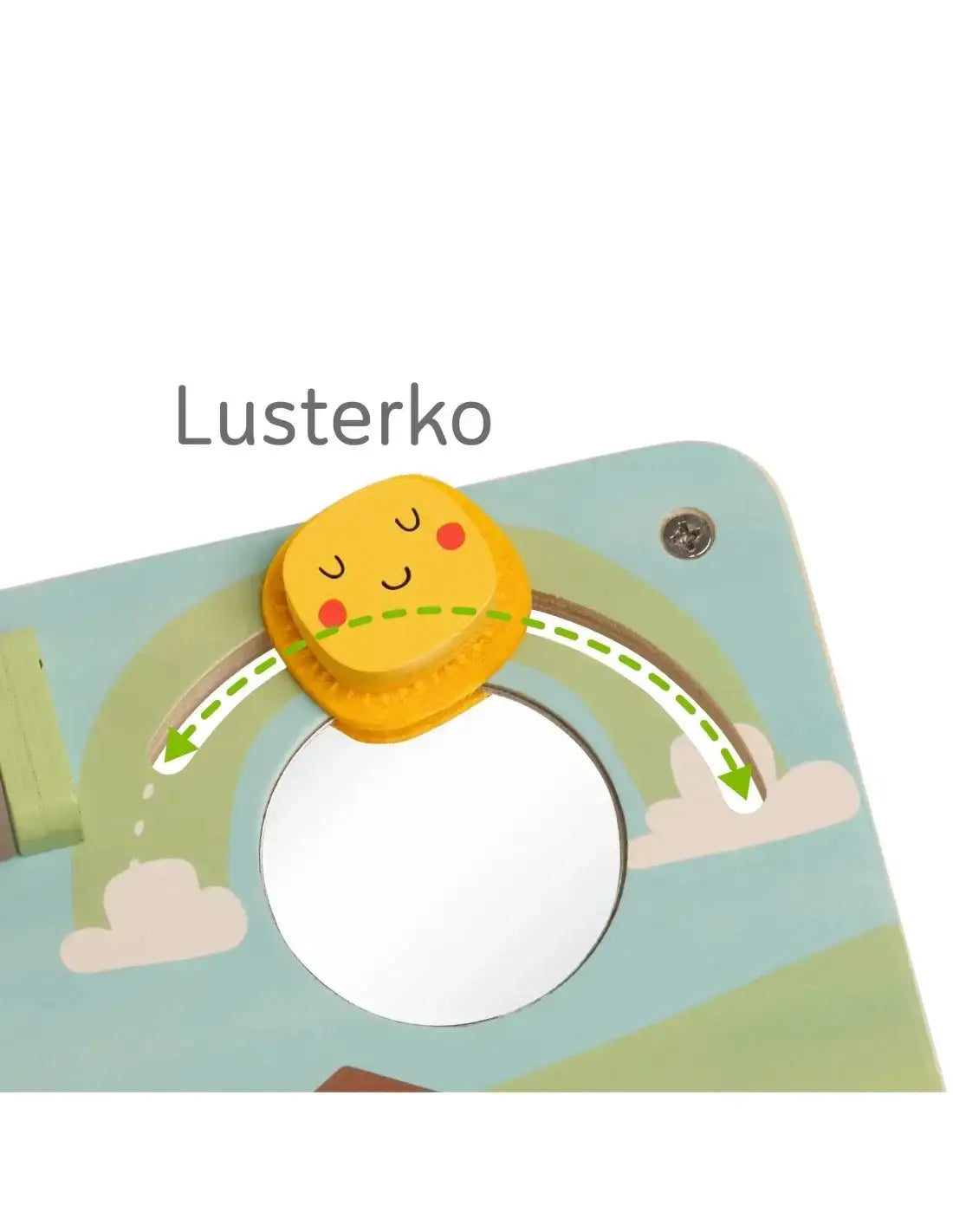 CLASSIC WORLD tablica manipulacyjna z otwieranymi drzwiczkami i wiatrakiem - zabawki-dla-dziewczynki