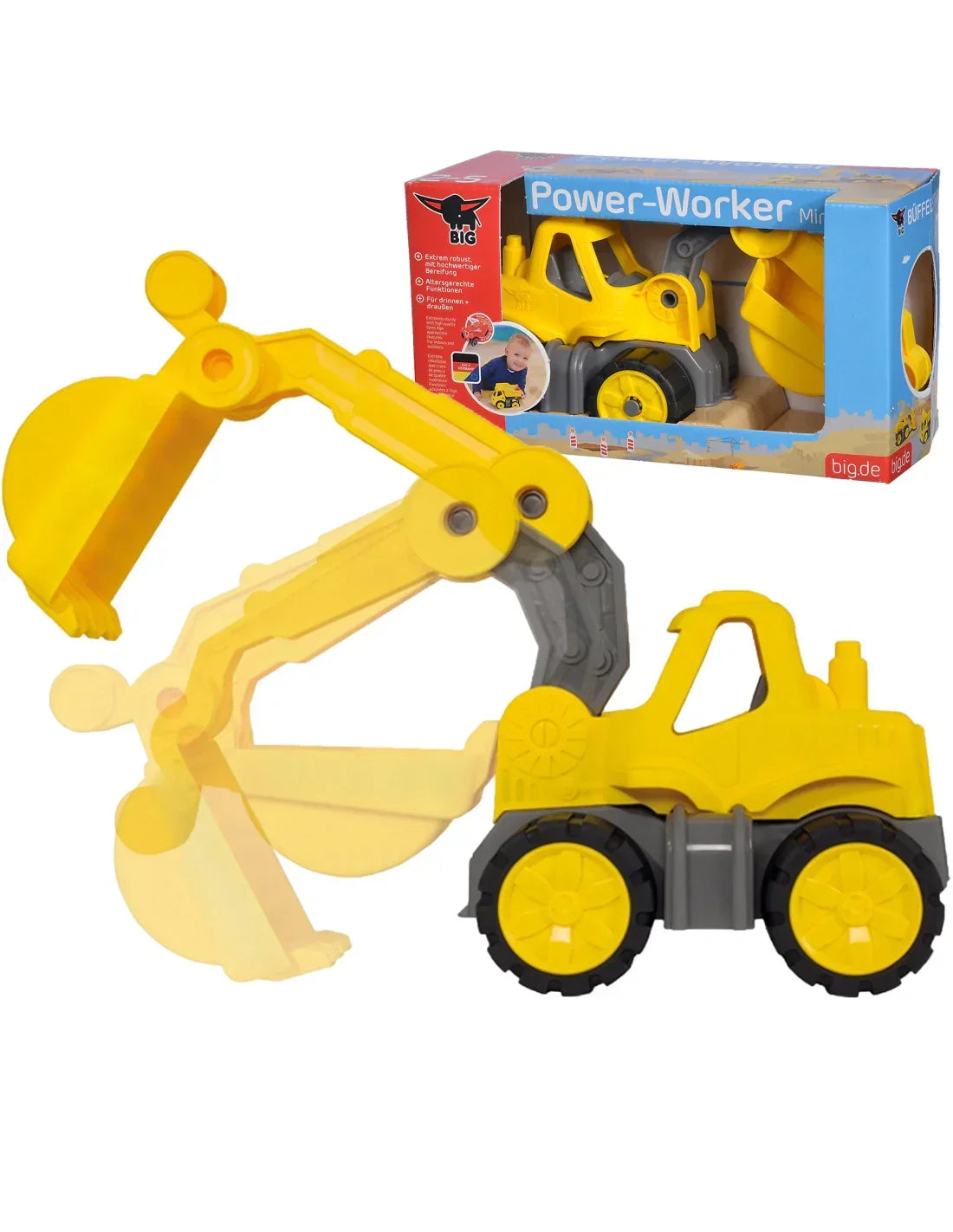 Big Power Worker Mini koparka zabawkowa dla dzieci do piasku i ogrodu