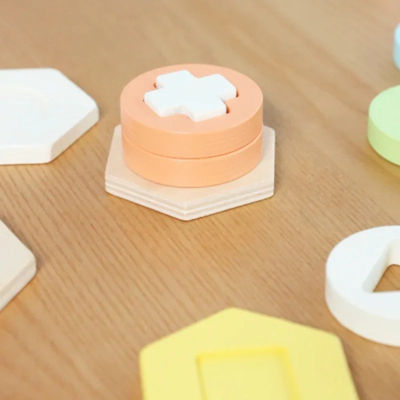 CLASSIC WORLD Sorter Montessori Kształtów i Kolorów Układanka Wieża - zabawki-dla-dziewczynki