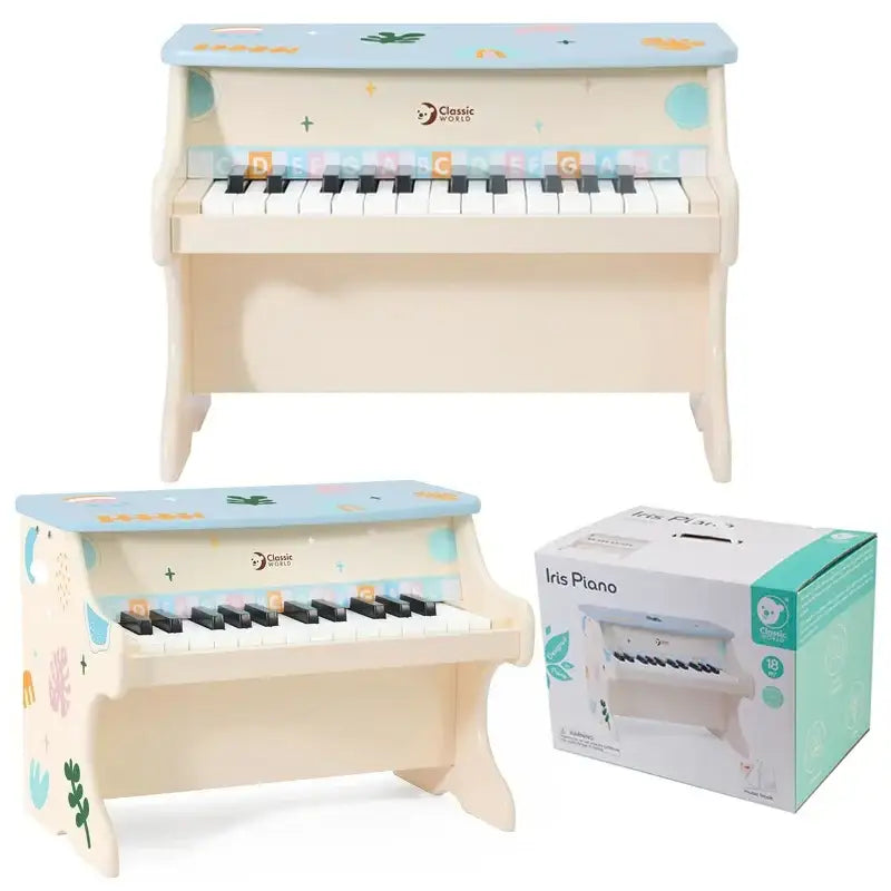 CLASSIC WORLD Pianino Muzyczne dla Dzieci Nauka Gry + Książeczka - zabawki-dla-dziewczynki