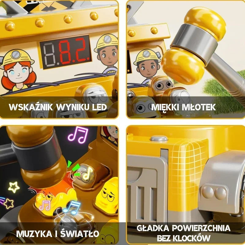 WOOPIE gra zręcznościowa plac budowy uderz młotkiem - zabawki-dla-dziewczynki