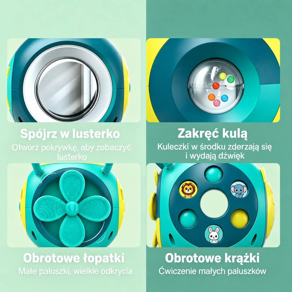 3-Woopie Interaktywna Kula Edukacyjna Montessori Pianinko-3
