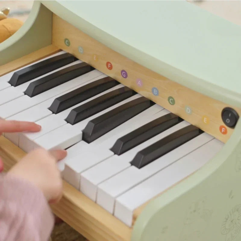 Viga pianinko zielone edukacyjne nauka gry dla malucha - zabawki-dla-dziewczynki