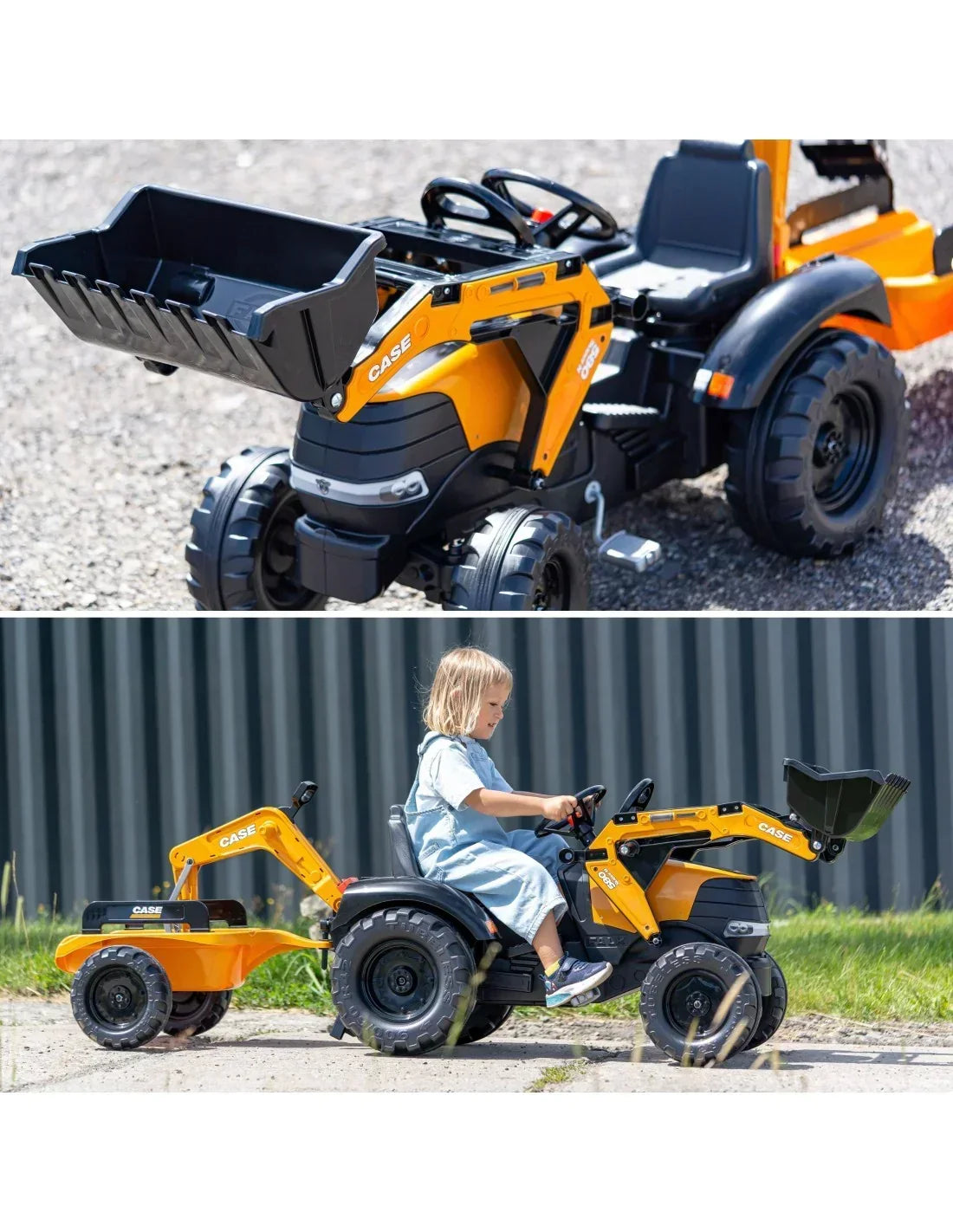 Traktor Falk Case CE z plastiku z recyklingu - zabawki-dla-dziewczynki