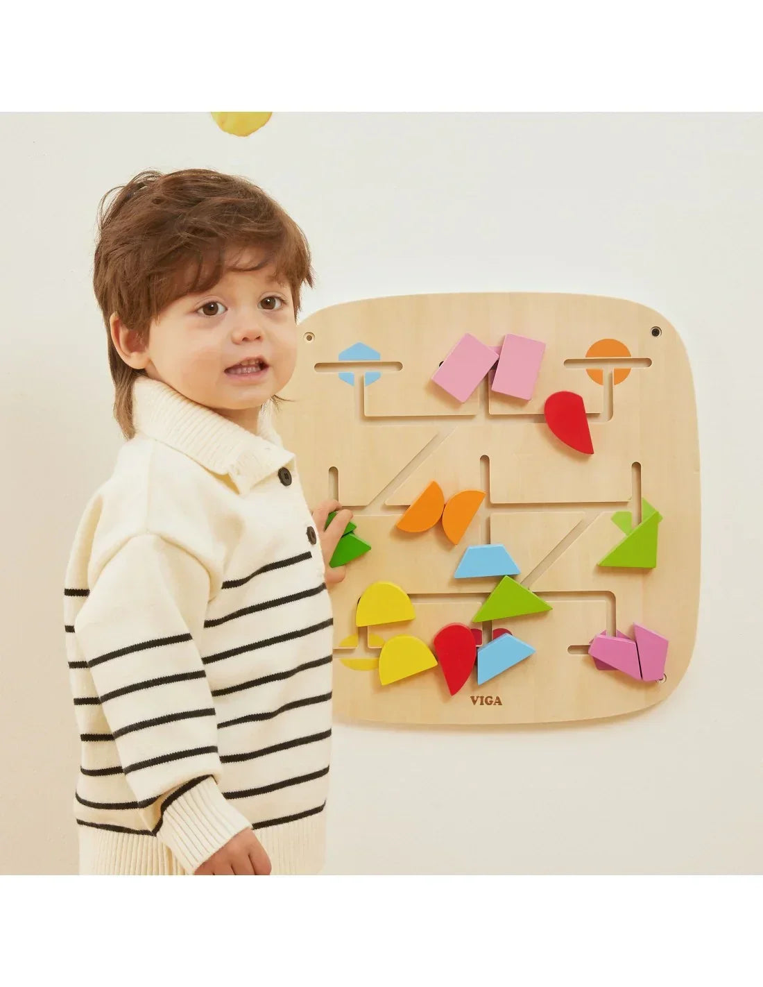 Ścienny panel manipulacyjny VIGA Montessori dla dzieci  - zabawki-dla-dziewczynki