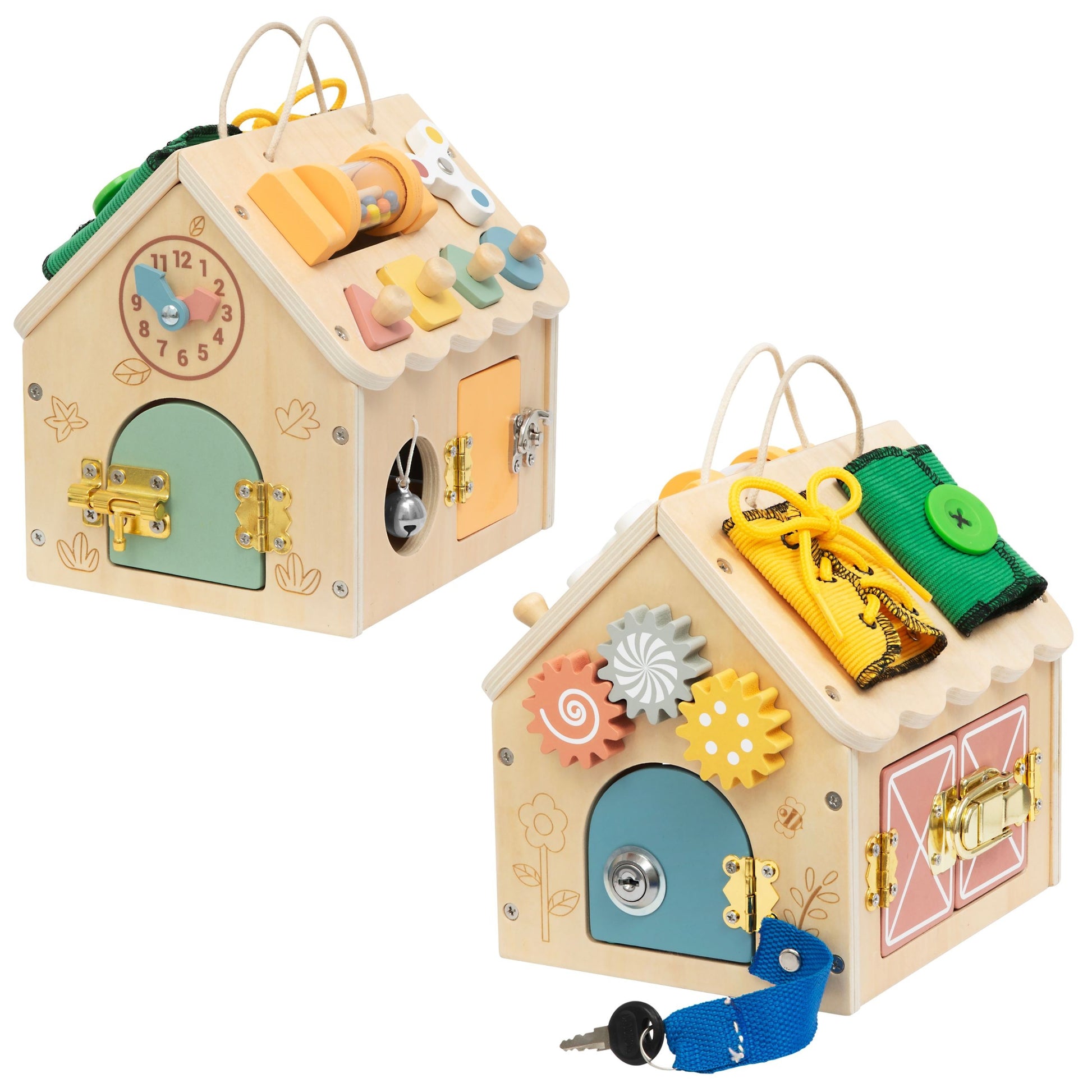 3-TOOKY TOY Drewniany Domek Manipulacyjny-3