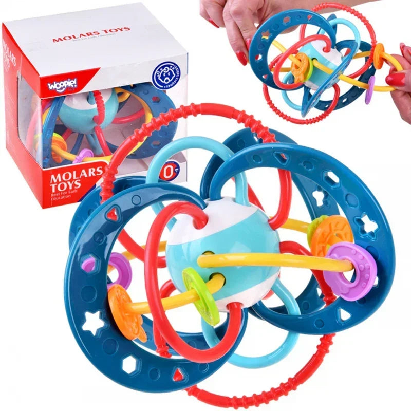 WOOPIE BABY zabawka sensoryczna 2w1 gryzak grzechotka - zabawki-dla-dziewczynki