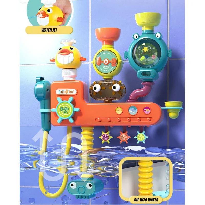WOOPIE BABY Zabawka do Kąpieli Kranik Prysznic Fontanna Przelewowa Kaczuszka - zabawki-dla-dziewczynki