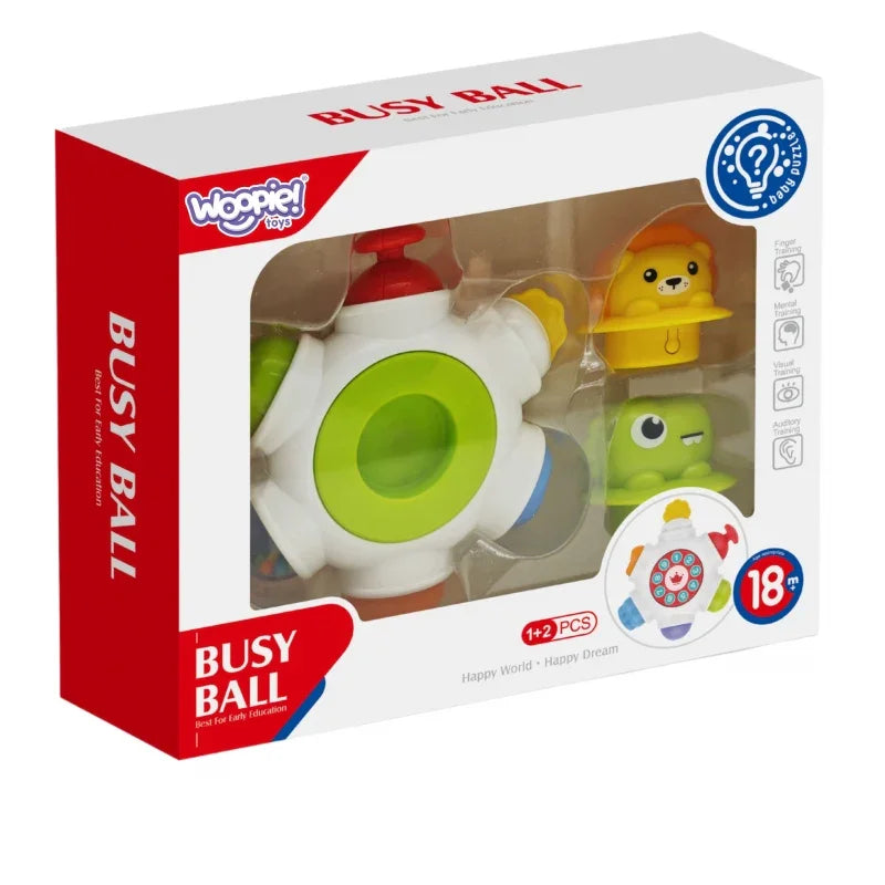 WOOPIE BABY Kosmiczna Rakieta Aktywności - Edukacyjna Kostka Sensoryczna 18m+ - zabawki-dla-dziewczynki