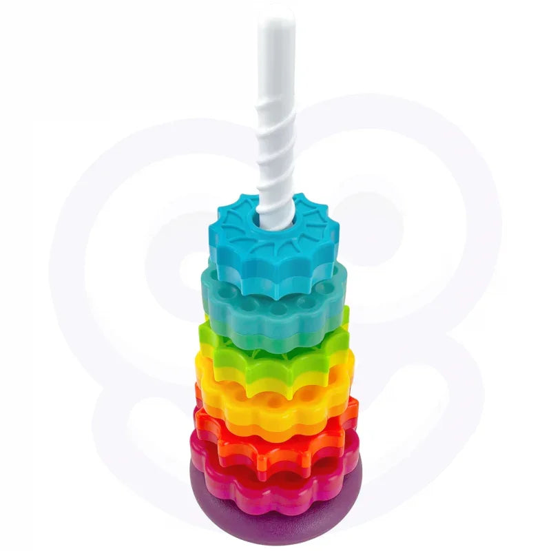 WOOPIE BABY Edukacyjna Piramidka Zakręcona Wieża - zabawki-dla-dziewczynki