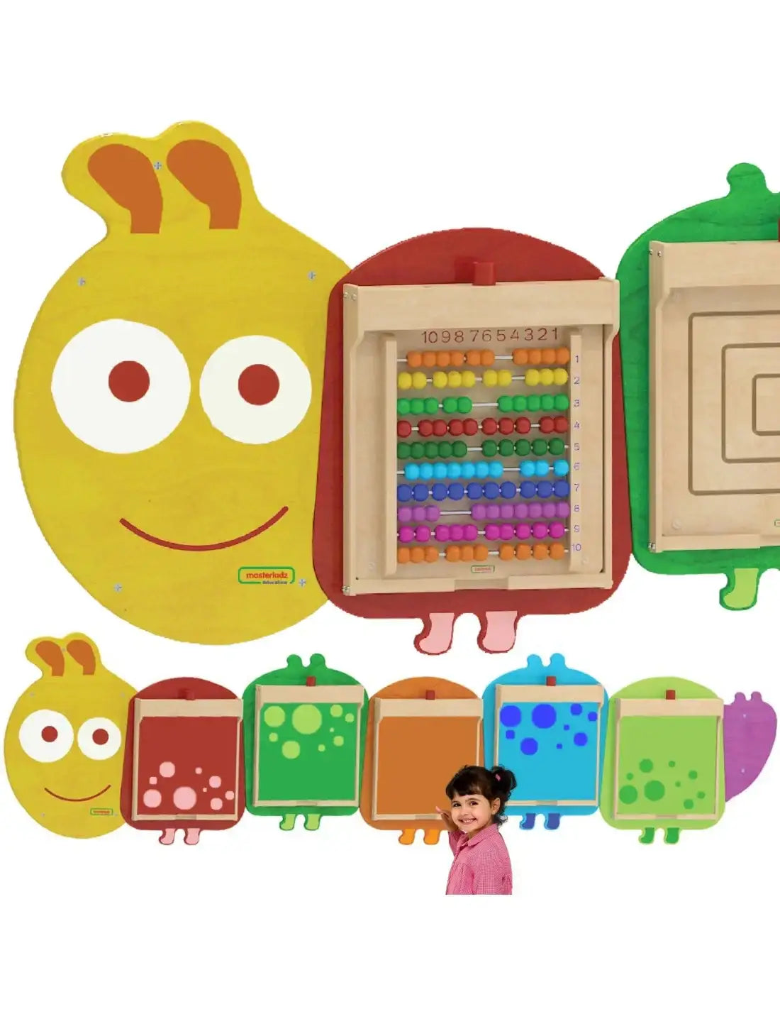 Moduł Masterkidz Flex Gąsienica do montażu tablic edukacyjnych dla dzieci - zabawki-dla-dziewczynki