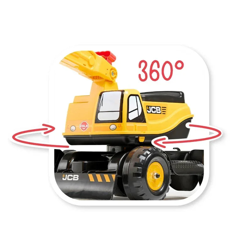 Koparka żółta FALK JCB DIGGER obrotowa łyżka - zabawki-dla-dziewczynki