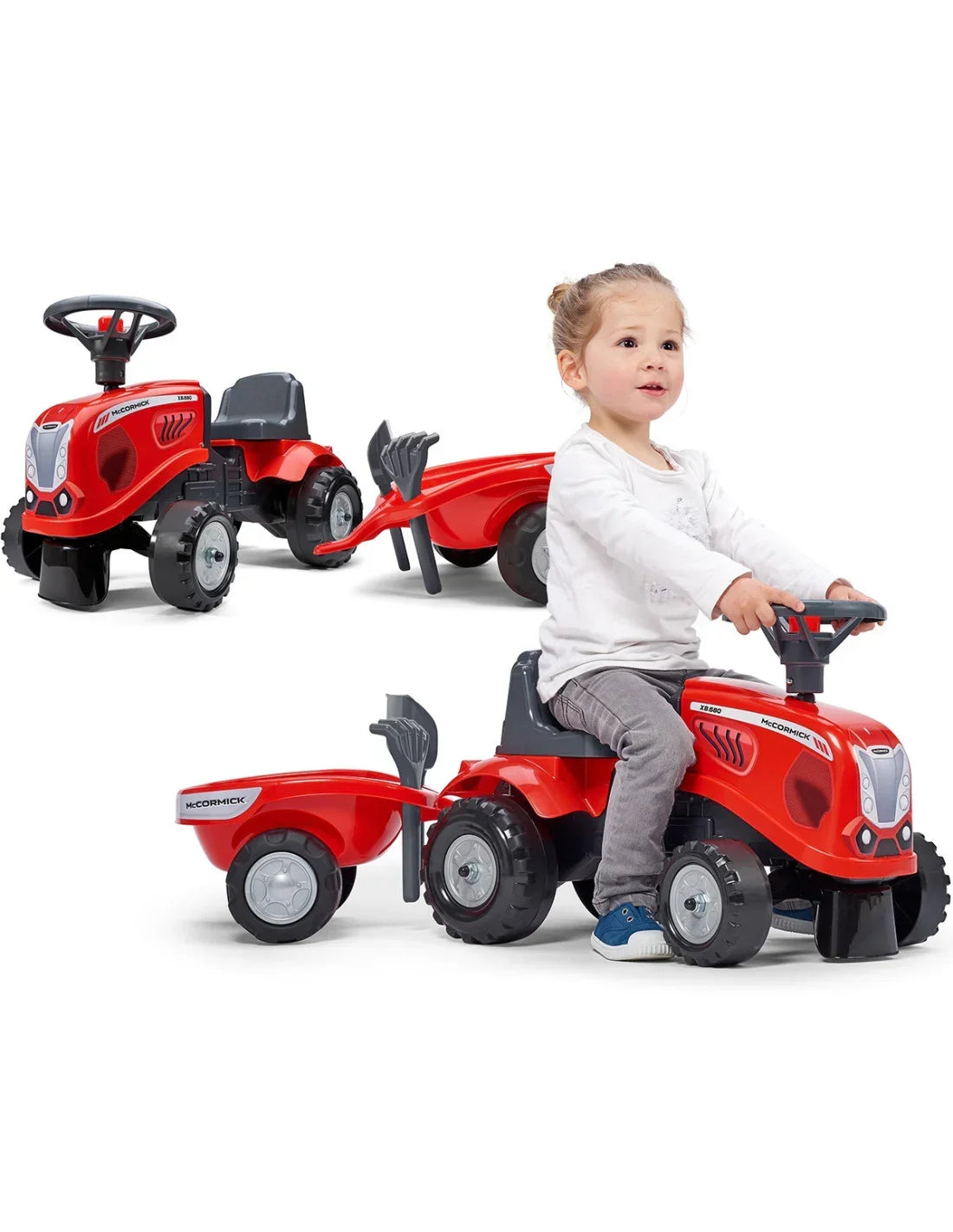 Traktorek Baby Mac Cormick – jeździk edukacyjny dla maluchów od 12 miesiąca - zabawki-dla-dziewczynki