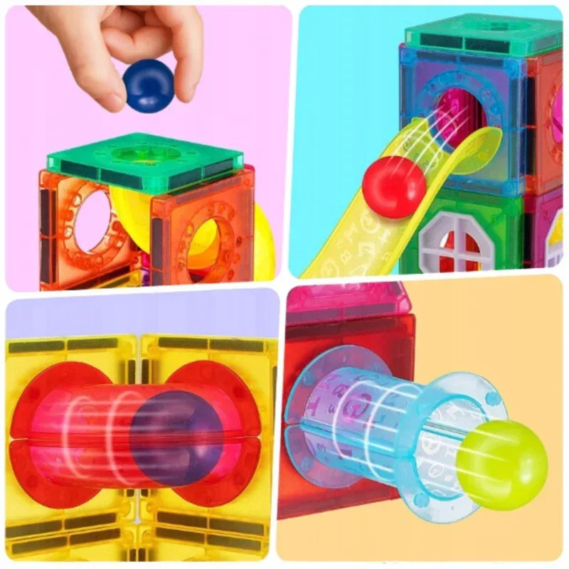 WOOPIE 3D Tor Kulkowy klocki konstrukcyjne magnetyczne - zabawki-dla-dziewczynki