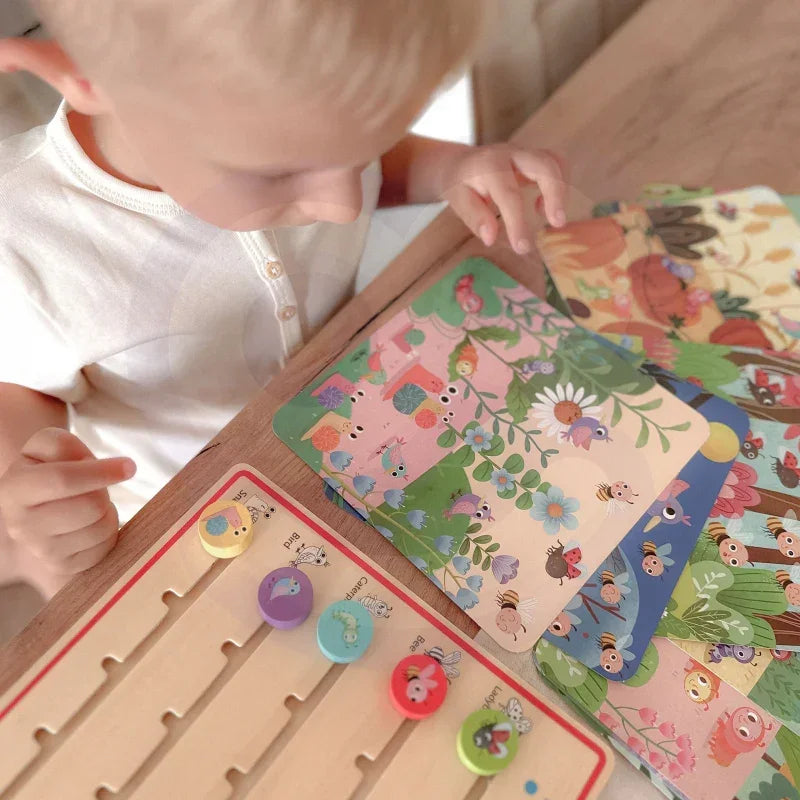 TOOKY TOY Drewniana Gra Nauka Liczenia Zwierzątek - zabawki-dla-dziewczynki