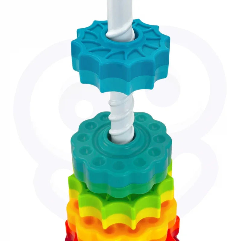 WOOPIE BABY Edukacyjna Piramidka Zakręcona Wieża - zabawki-dla-dziewczynki