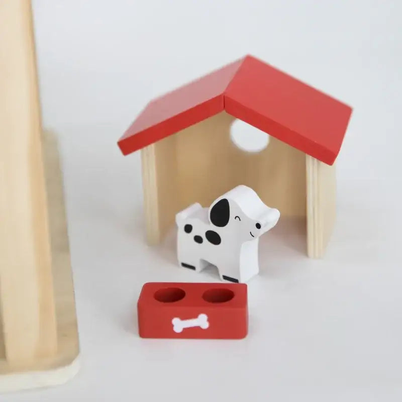 VIGA Drewniany domek dla lalek z figurkami dla dzieci - zabawki-dla-dziewczynki