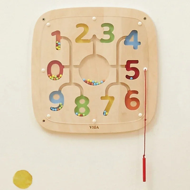 Drewniany sorter VIGA tablica manipulacyjna edukacyjna dla dzieci - zabawki-dla-dziewczynki