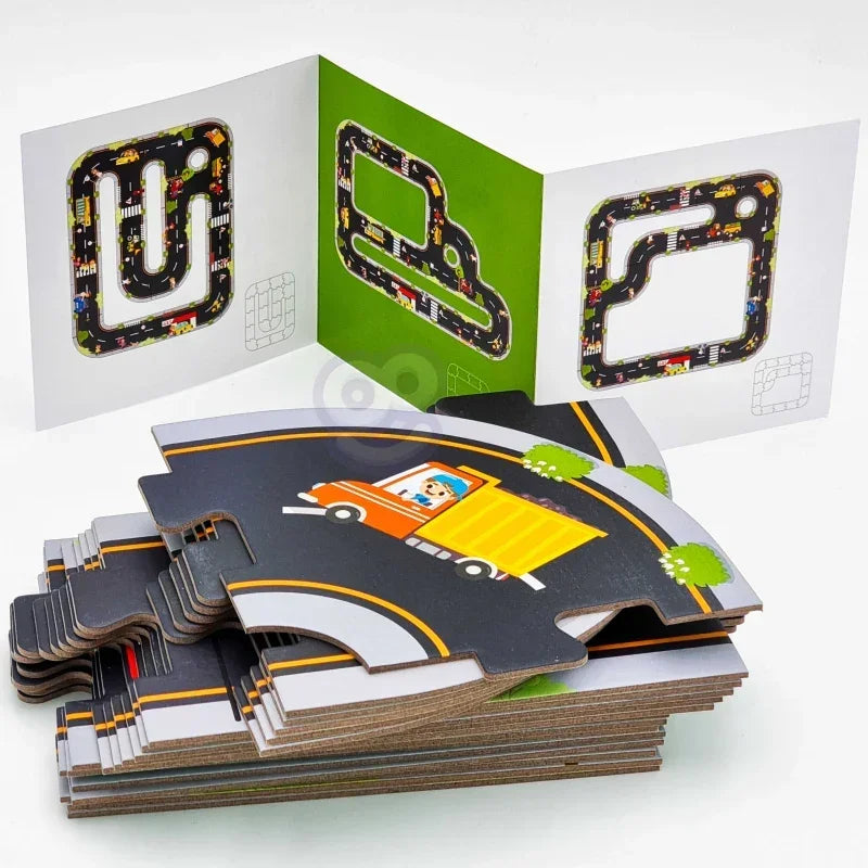 WOOPIE GREEN Droga Puzzle autostrada makieta kreatywna zabawa dla dzieci - zabawki-dla-dziewczynki