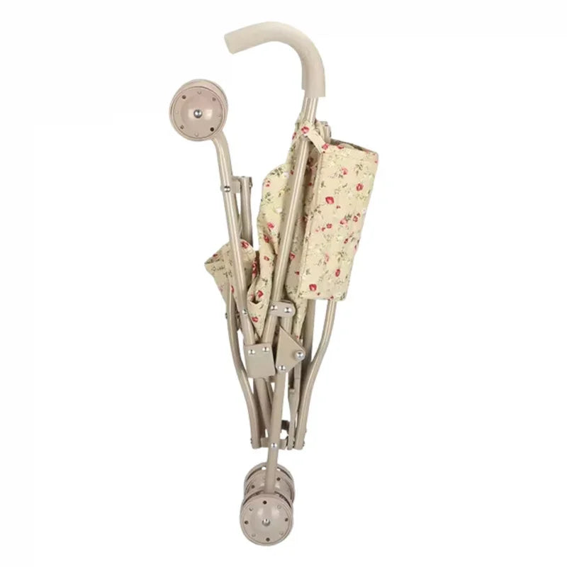 WOOPIE ROYAL Wózek Spacerówka Dla Lalek w Kwiatki - zabawki-dla-dziewczynki