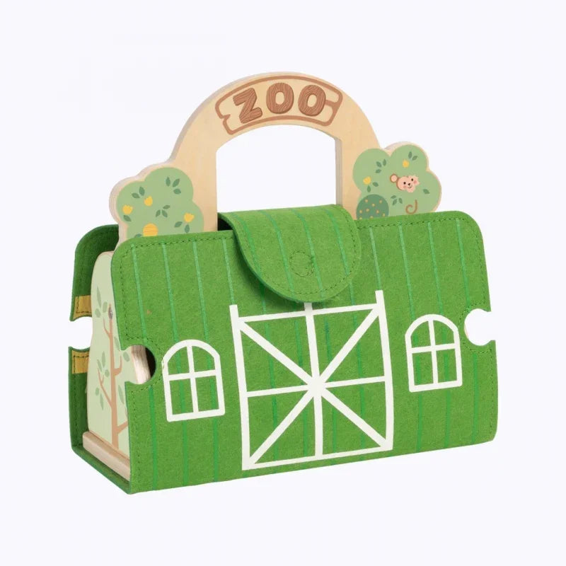 4-TOOKY TOY Zestaw Mini ZOO Przenośny Zestaw Torba Zwierzęta-4