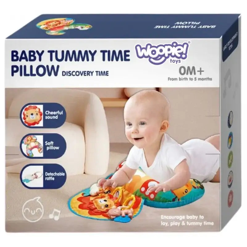 Interaktywna poduszka rogal WOOPIE BABY gryzak zabawa dla dzieci - zabawki-dla-dziewczynki