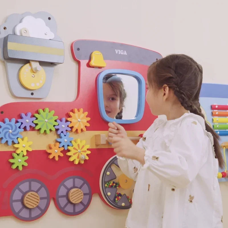 Tablica manipulacyjna VIGA EDU sensoryczna - zabawki-dla-dziewczynki