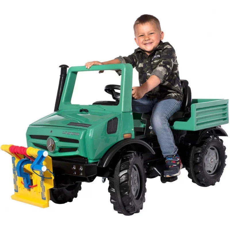 Wyciągarka RollyUnimog Mercedes-Benz zabawka na pedały - zabawki-dla-dziewczynki