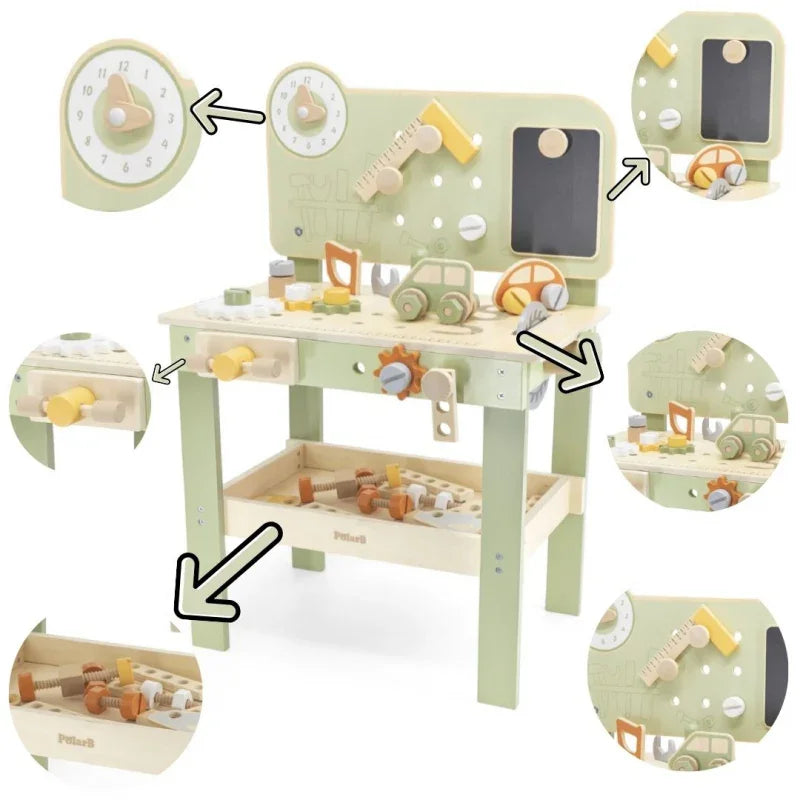 VIGA PolarB Drewniany Warsztat Majsterkowicza - zabawki-dla-dziewczynki