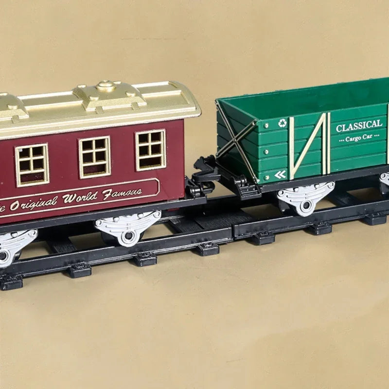 WOOPIE Klasyczny Pociąg Parowy Lokomotywa Tor XXL - zabawki-dla-dziewczynki