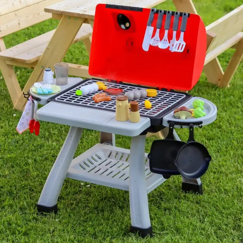 Kuchnia ogrodowa Woopie grill LED zestaw XL 41 elementów dla dzieci - zabawki-dla-dziewczynki