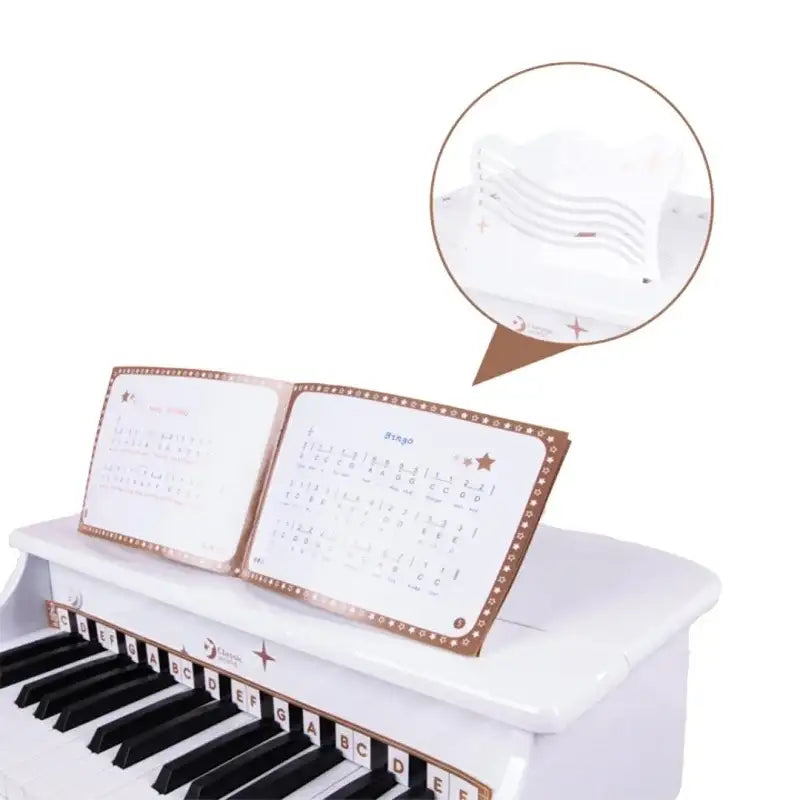 Duże pianino CLASSIC WORLD dla malucha z krzesełkiem - zabawki-dla-dziewczynki