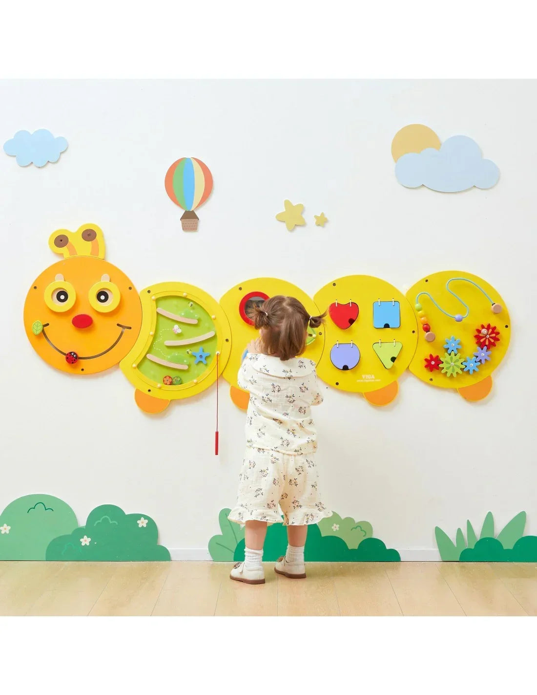 Tablica manipulacyjna VIGA – edukacyjna zabawka drewniana dla dzieci 1+