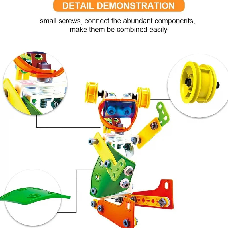 WOOPIE Zestaw Klocki Konstrukcyjne Pojazdy STEM 163 el. - zabawki-dla-dziewczynki