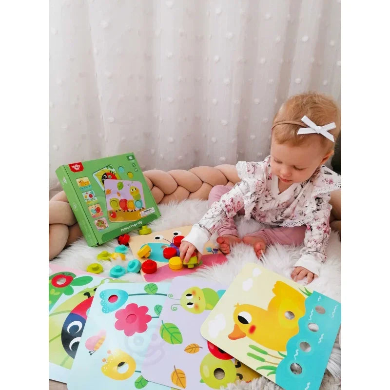 TOOKY TOY klocki edukacyjne układanka zwierzęta nauka kolorów kształtów - zabawki-dla-dziewczynki
