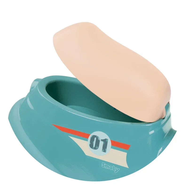 Dziecięcy jeździk Smoby Scooter Retro niebieski z cichymi kołami  - zabawki-dla-dziewczynki