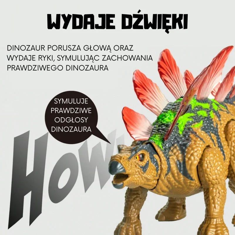 WOOPIE Dinozaur Zdalnie Sterowany RC Robot Stegozaur - zabawki-dla-dziewczynki