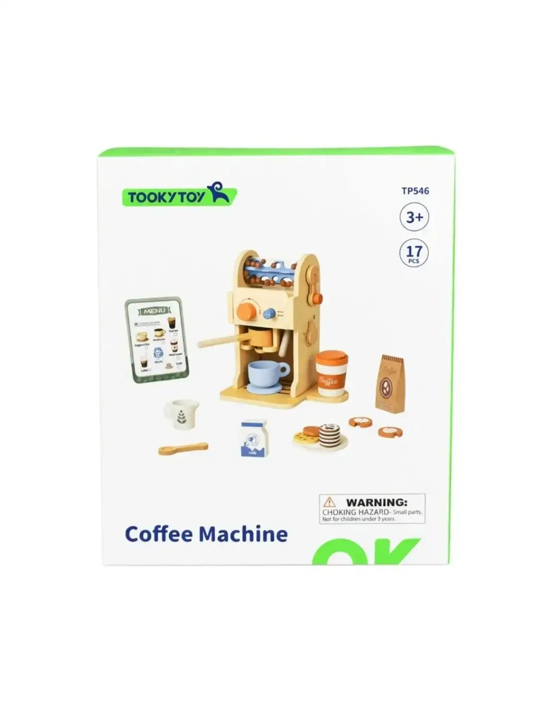 Zestaw baristy Tooky Toy – drewniany ekspres do kawy dla dzieci