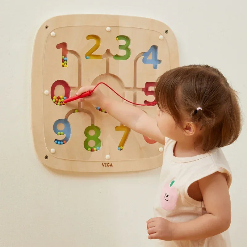 VIGA tablica sensoryczna manipulacyjna nauka liczenia zabawka - zabawki-dla-dziewczynki