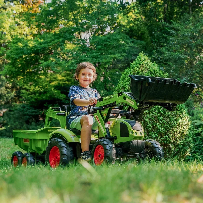 FALK traktor CLAAS AVEC zabawka na pedały do ogrodu dla maluchów - zabawki-dla-dziewczynki